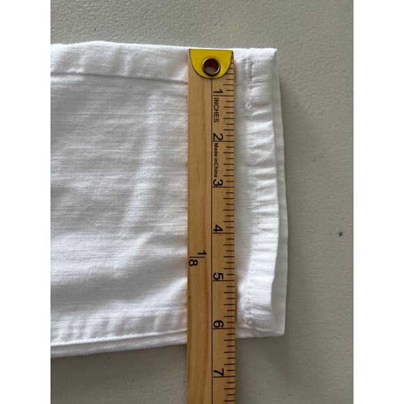 Eileen Fisher Women's Size 10 White Mid Rise Tapered Casual Everyday Denim Pants - Picture 7 of 10